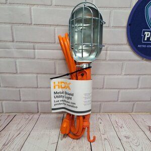 HDX Trouble Light Utility Lighting 6' Cord Grounded, On/Off Switch Metal Guard